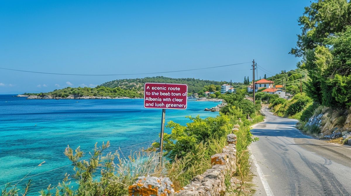 Panoramablick auf die idyllische Küste von Ksamil, wie kommt man nach Ksamil, kristallklares Wasser und sonnige Strände